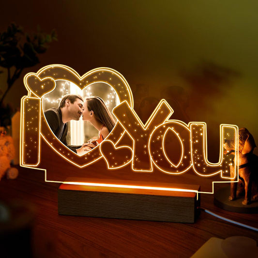 Personalised Acrylic Lamp Personalized I Love You Photo Night Light